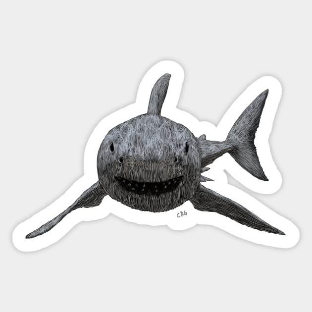 Great White Shark Sticker by Walking in Nature